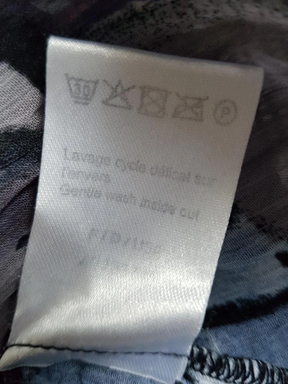 ❤️Blusa fluida transparente violeta y azul Julie Guerland T40 (42) – photo 6